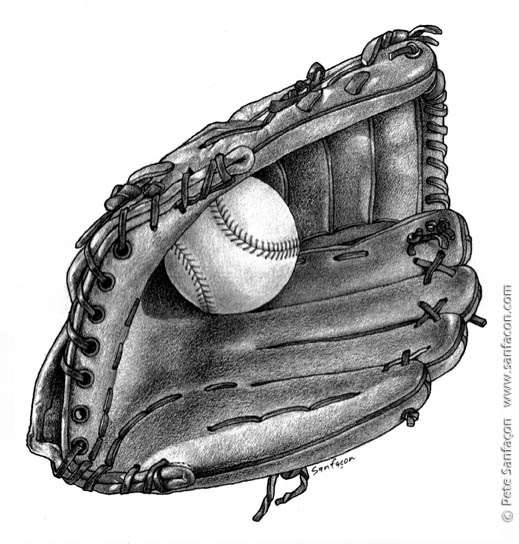 Baseball in Glove