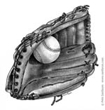 Baseball in Glove